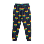 Rainbow Pixel 8-Bit LGBT Pride Heart Sweatpants