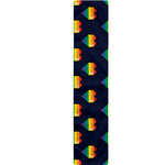 Rainbow Pixel 8-Bit LGBT Pride Heart Table Runner