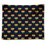 Rainbow Pixel 8-Bit LGBT Pride Heart Tapestry