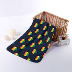 Rainbow Pixel 8-Bit LGBT Pride Heart Towel