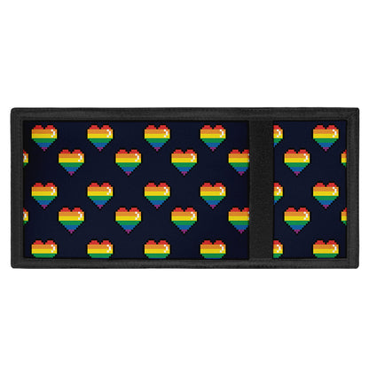 Rainbow Pixel 8-Bit LGBT Pride Heart Trifold Wallet