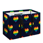 Rainbow Pixel 8-Bit LGBT Pride Heart Utility Tote Bag