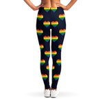 Rainbow Pixel 8-Bit LGBT Pride Heart Women's Leggings