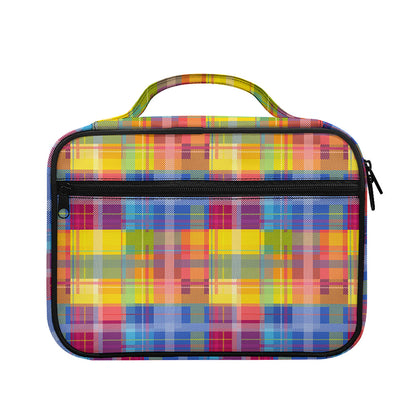 Rainbow Plaid Pattern Print Briefcase Bible Bag