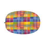 Rainbow Plaid Pattern Print Car Side Mirror Covers