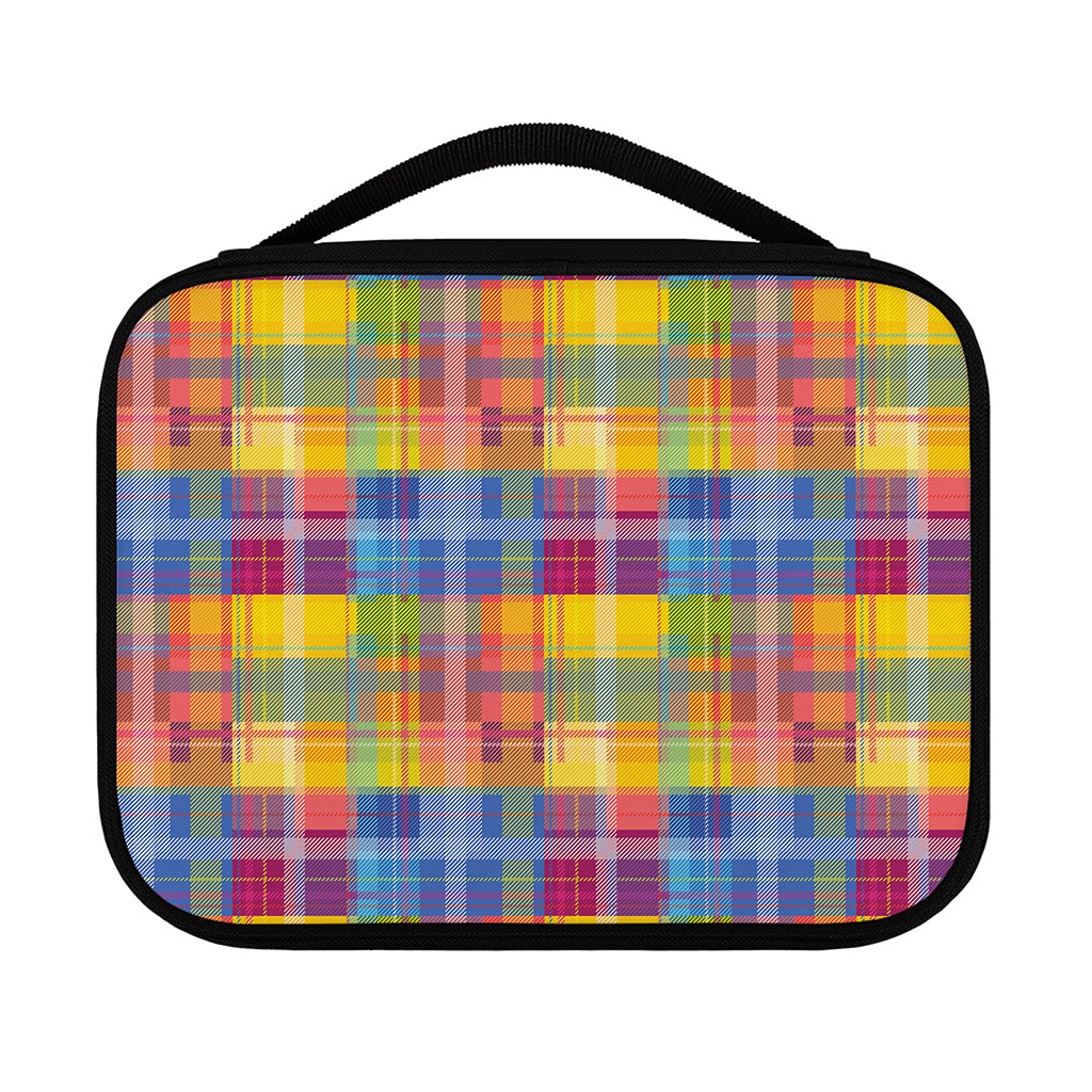 Rainbow Plaid Pattern Print Classic Bible Case