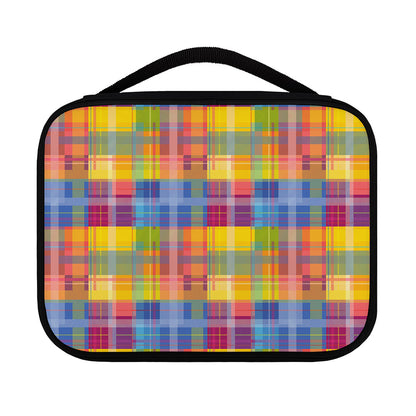 Rainbow Plaid Pattern Print Classic Bible Case