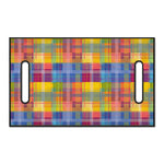 Rainbow Plaid Pattern Print Golf Cart Seat Cover