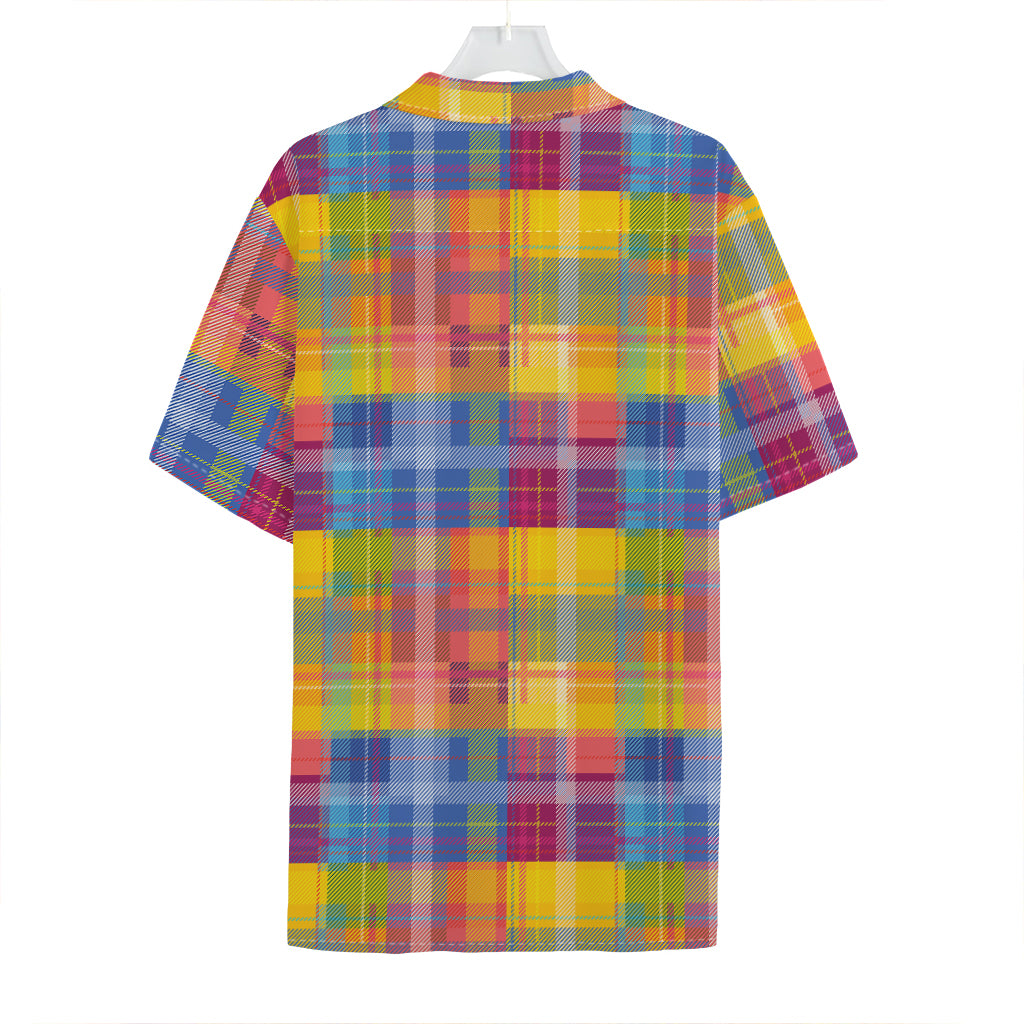 Rainbow Plaid Pattern Print Hawaiian Shirt