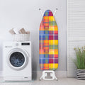 Rainbow Plaid Pattern Print Ironing Board Cover