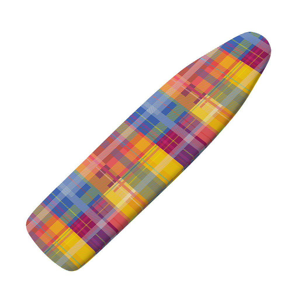 Rainbow Plaid Pattern Print Ironing Board Cover