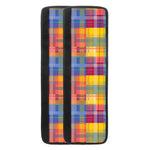 Rainbow Plaid Pattern Print Refrigerator Handle Covers