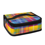Rainbow Plaid Pattern Print Small Lunch Bag