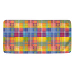 Rainbow Plaid Pattern Print Towel
