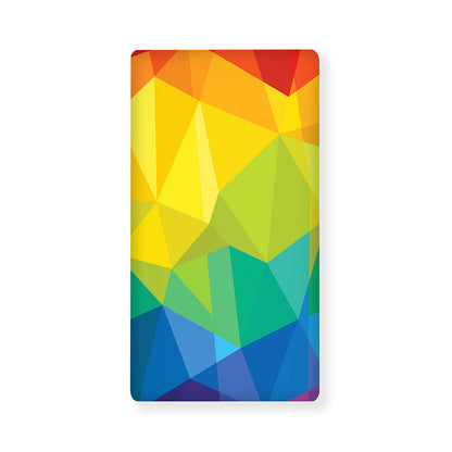 Rainbow Polygonal Geometric Print Baby Crib Sheet