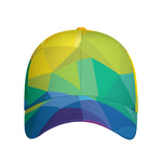 Rainbow Polygonal Geometric Print Baseball Cap