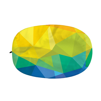 Rainbow Polygonal Geometric Print Car Side Mirror Covers