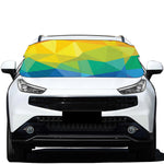 Rainbow Polygonal Geometric Print Car Windshield Snow Cover