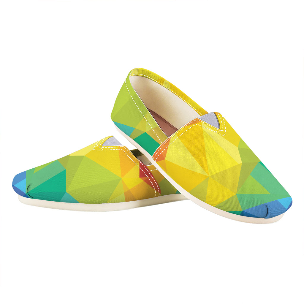 Rainbow Polygonal Geometric Print Casual Shoes
