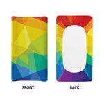 Rainbow Polygonal Geometric Print Changing Pad Cover
