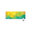 Rainbow Polygonal Geometric Print Extended Mouse Pad