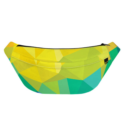 Rainbow Polygonal Geometric Print Fanny Pack