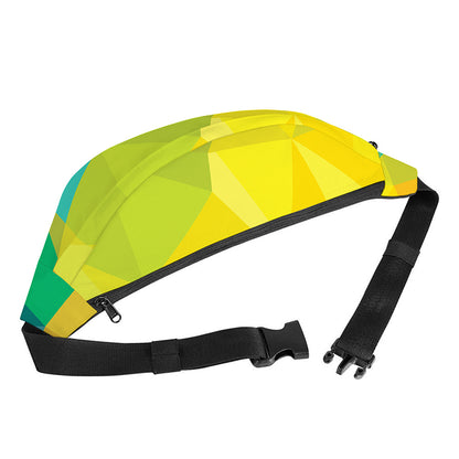 Rainbow Polygonal Geometric Print Fanny Pack