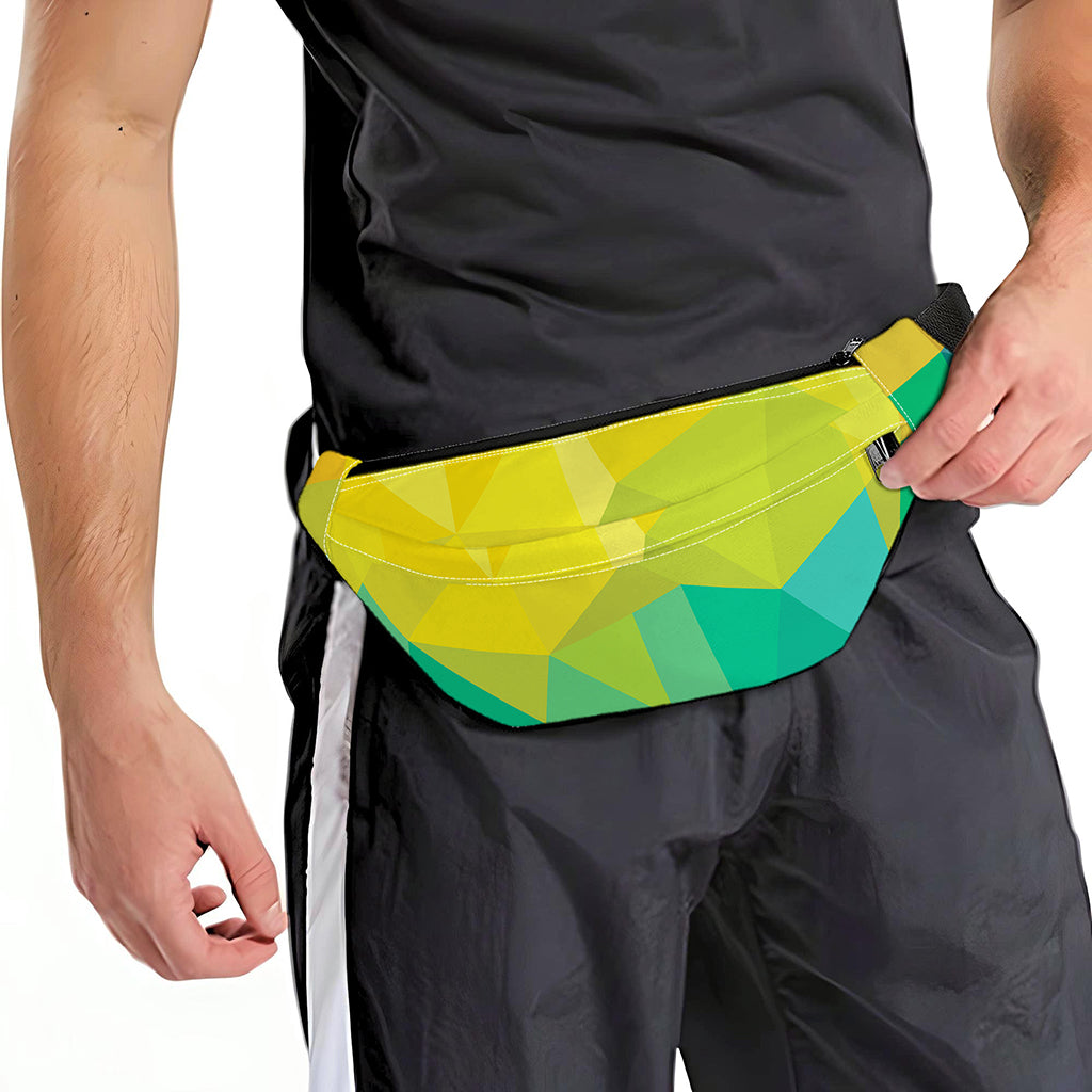 Rainbow Polygonal Geometric Print Fanny Pack