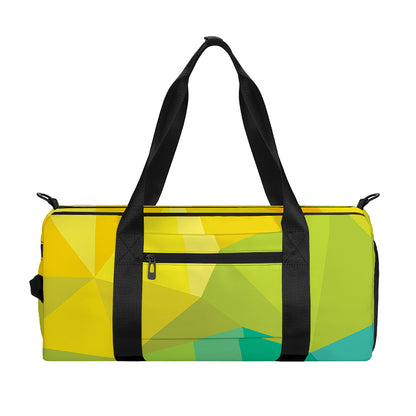 Rainbow Polygonal Geometric Print Gym Bag