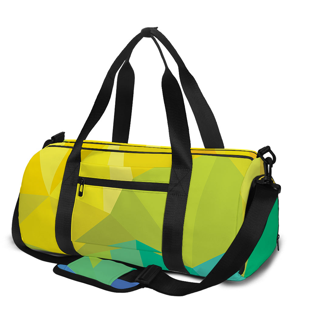 Rainbow Polygonal Geometric Print Gym Bag