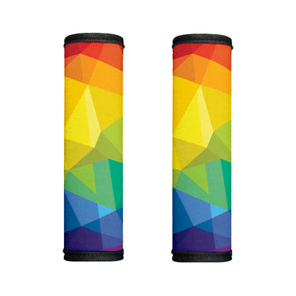 Rainbow Polygonal Geometric Print Handle Covers