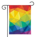 Rainbow Polygonal Geometric Print House Flag