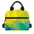Rainbow Polygonal Geometric Print Insulated Lunch Bag