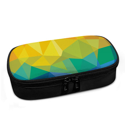 Rainbow Polygonal Geometric Print Insulin Cooler Travel Case
