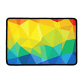 Rainbow Polygonal Geometric Print Kitchen Mat