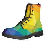 Rainbow Polygonal Geometric Print Backpack