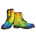 Rainbow Polygonal Geometric Print Backpack