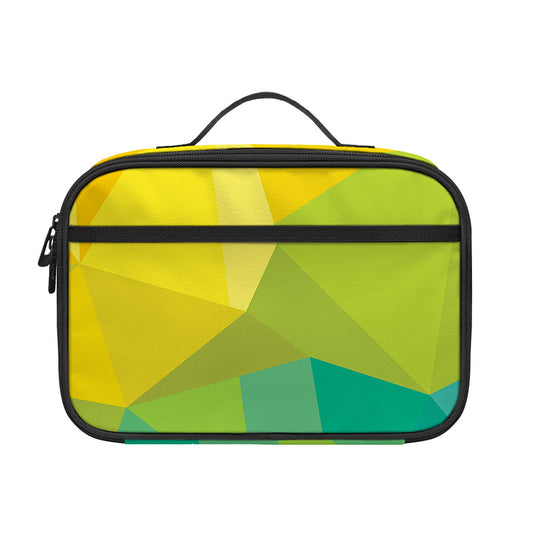 Rainbow Polygonal Geometric Print Portable Lunch Bag