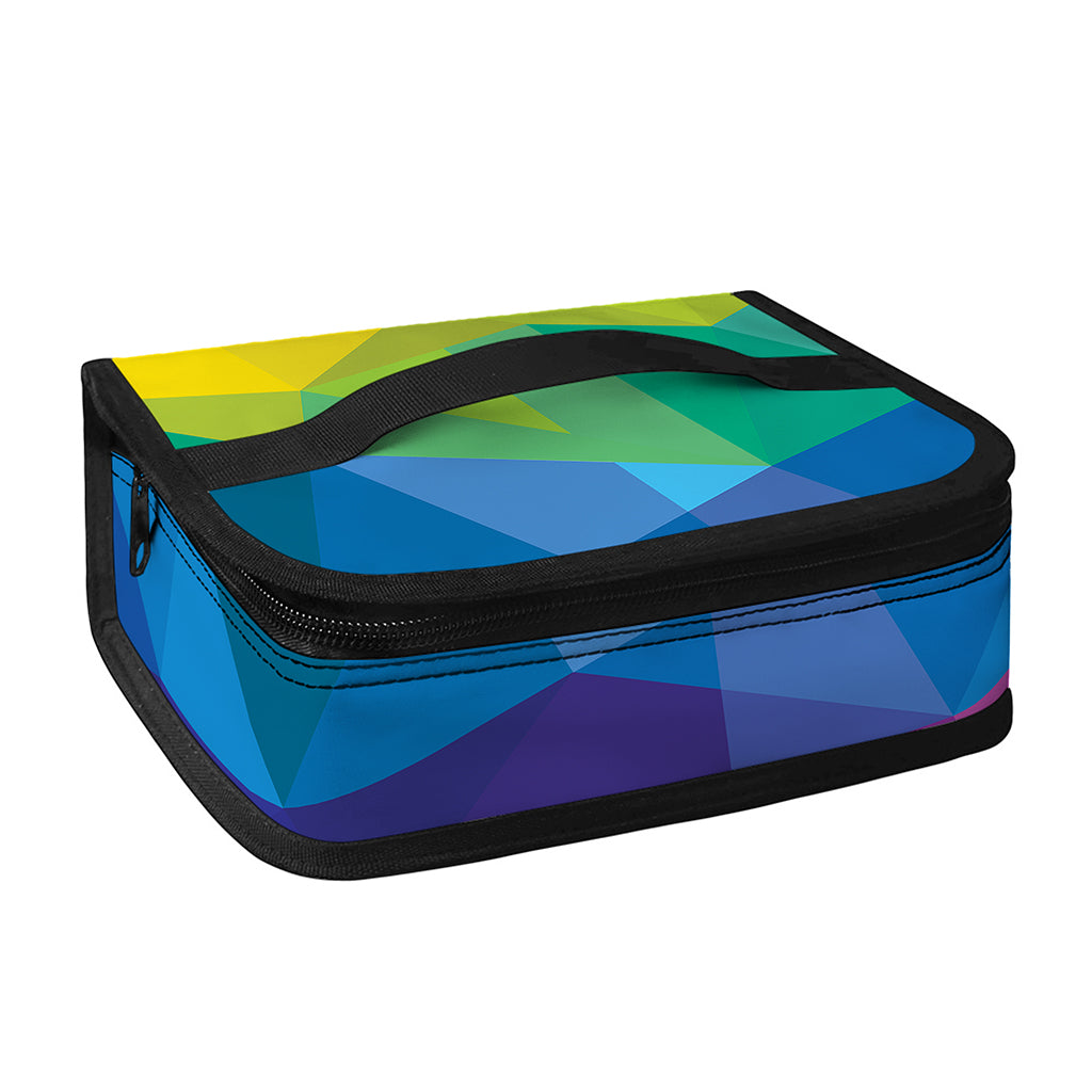 Rainbow Polygonal Geometric Print Small Lunch Bag