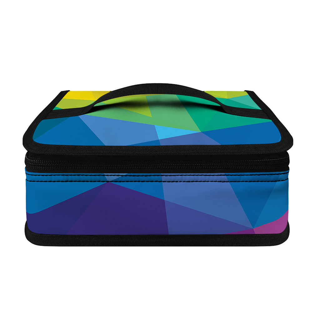 Rainbow Polygonal Geometric Print Small Lunch Bag