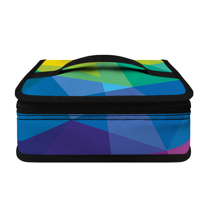 Rainbow Polygonal Geometric Print Small Lunch Bag