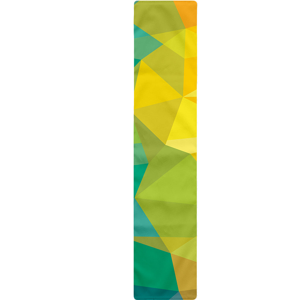 Rainbow Polygonal Geometric Print Table Runner