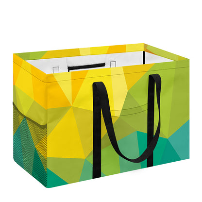 Rainbow Polygonal Geometric Print Utility Tote Bag