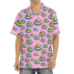 Rainbow Poop Pattern Print Aloha Shirt