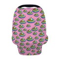 Rainbow Poop Pattern Print Baby Seat Cover