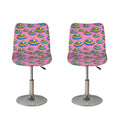 Rainbow Poop Pattern Print Bar Stool Covers