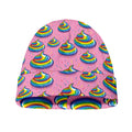 Rainbow Poop Pattern Print Beanie