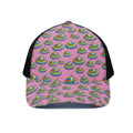 Rainbow Poop Pattern Print Black Mesh Trucker Hat