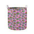 Rainbow Poop Pattern Print Collapsible Laundry Basket