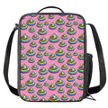 Rainbow Poop Pattern Print Crossbody Lunch Bag